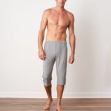 Green TENCEL™ Lyocell Three Quarter Pants