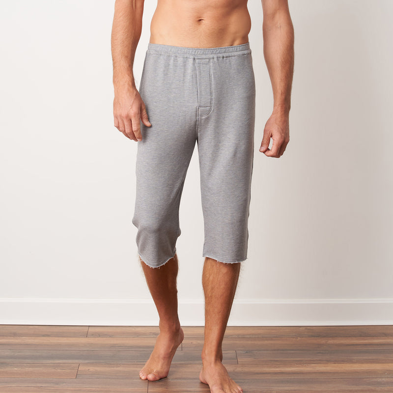 Green TENCEL™ Lyocell Three Quarter Pants