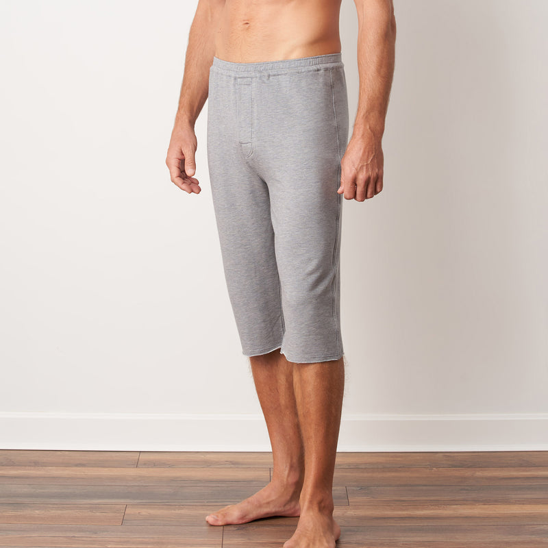 Green TENCEL™ Lyocell Three Quarter Pants