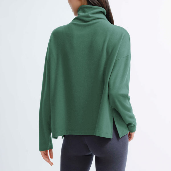 Loft Mock Neck Long Sleeve Top