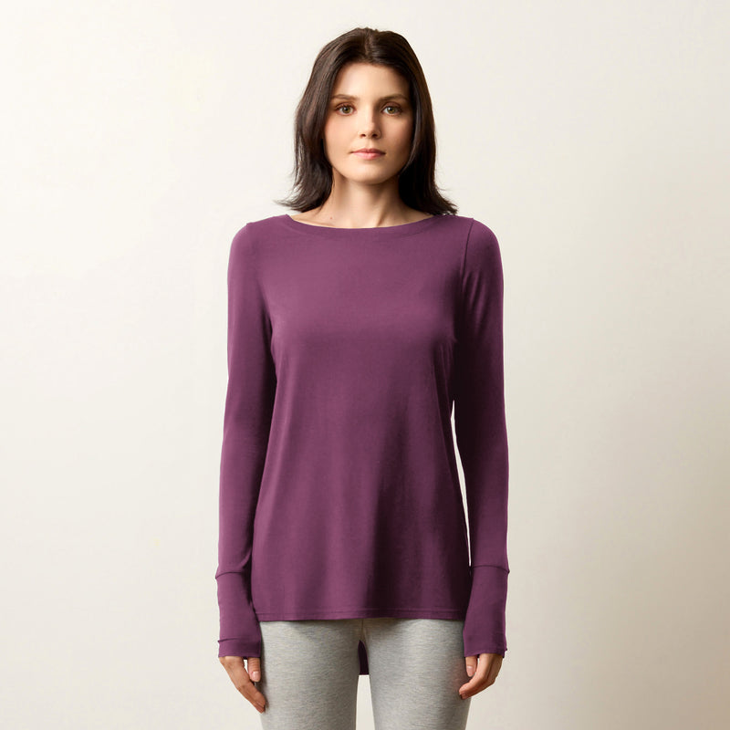 Silktouch TENCEL™ Modal Air Long Sleeve Relaxed Fit Top