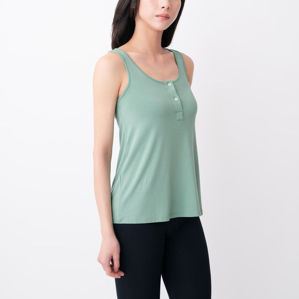 Silktouch TENCEL™ Button-Up Tank