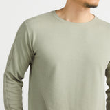 Milk Cotton Long Sleeve Sweatshirt